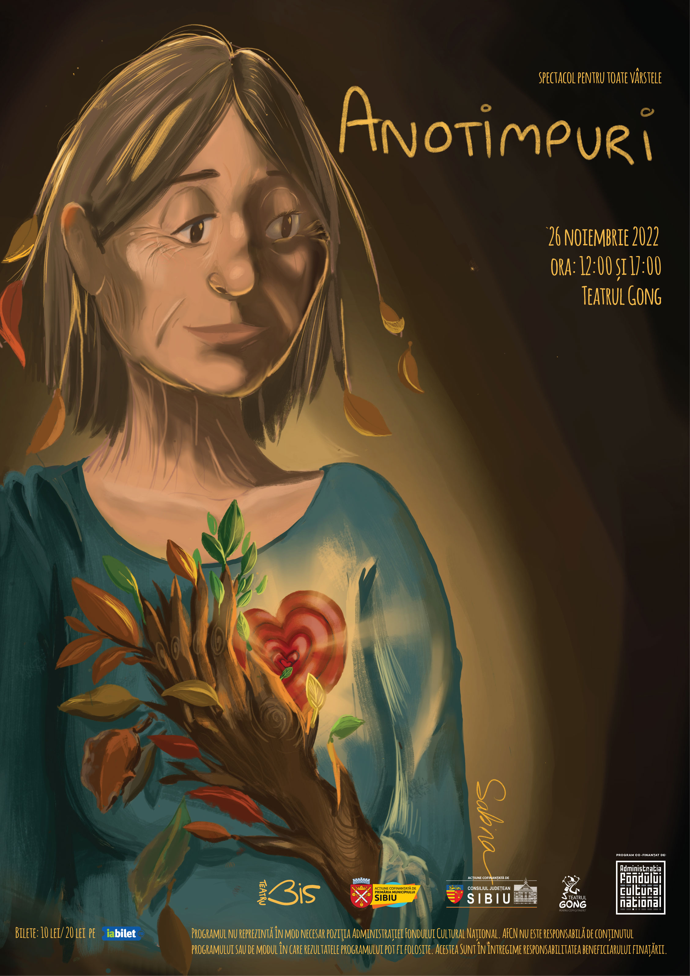 „Anotimpuri”, premieră absolută BIS Teatru, cu performeri profesioniști și amatori, de la 3 la 88 ani, în distribuție.
